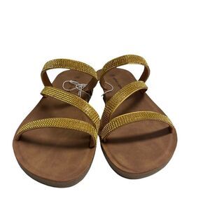 OLIVIA & KATE Women’s Sandals,Size 10,Style Hansel 64L,Yellow/Gold,New w/outTags